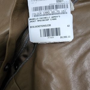 Brunello Cuccinelli hooded leather jacket